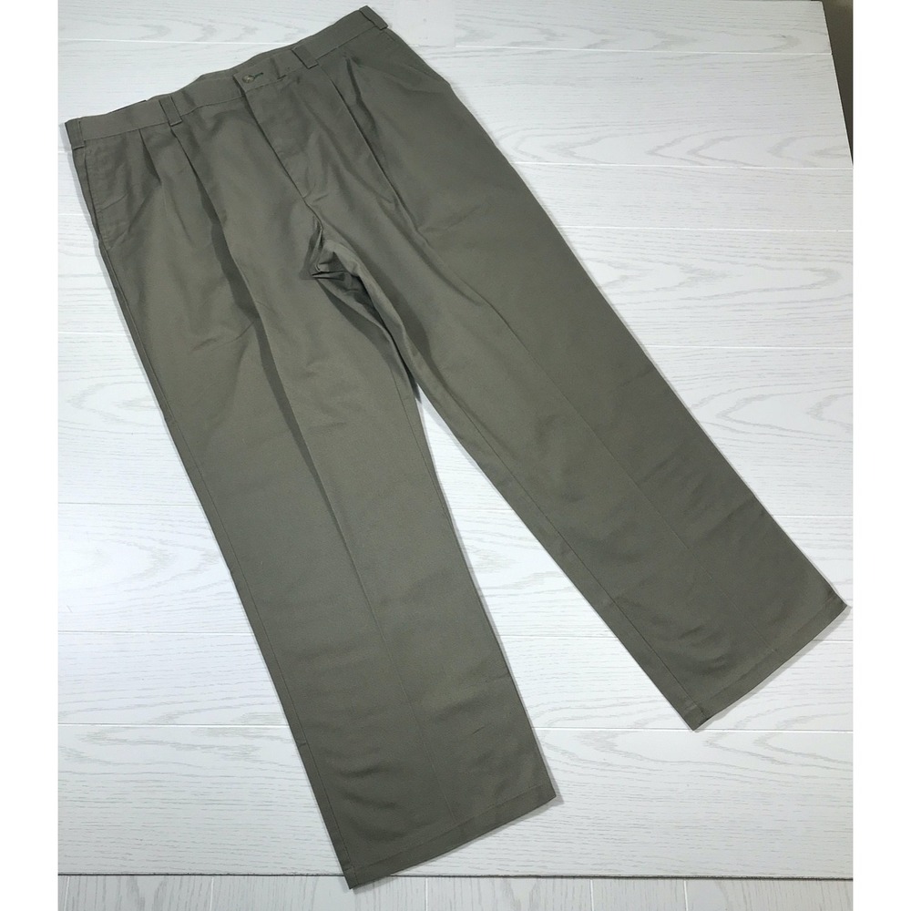 Vintage Tommy Hilfiger Dress Pant Men 38x30 Khakis Pleated Cotton Preppy New Y2K